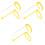 6Pcs Convenient Pig Insemination Rack Yellow Elastic Clip for Home Use 5