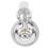 3Pcs ABS Wall Shower Head Mount Silver Small Hand Shower Holder 1