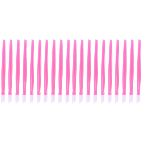 200Pcs Durable Plastic Cuticle Pushers Pink Manicure Nail Art Pushers 1