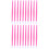 200Pcs Durable Plastic Cuticle Pushers Pink Manicure Nail Art Pushers 5