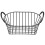 4Pcs Vintage Iron Wire Basket Black for Fruit Bread and Snack Storage 1