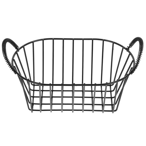 4Pcs Vintage Iron Wire Basket Black for Fruit Bread and Snack Storage