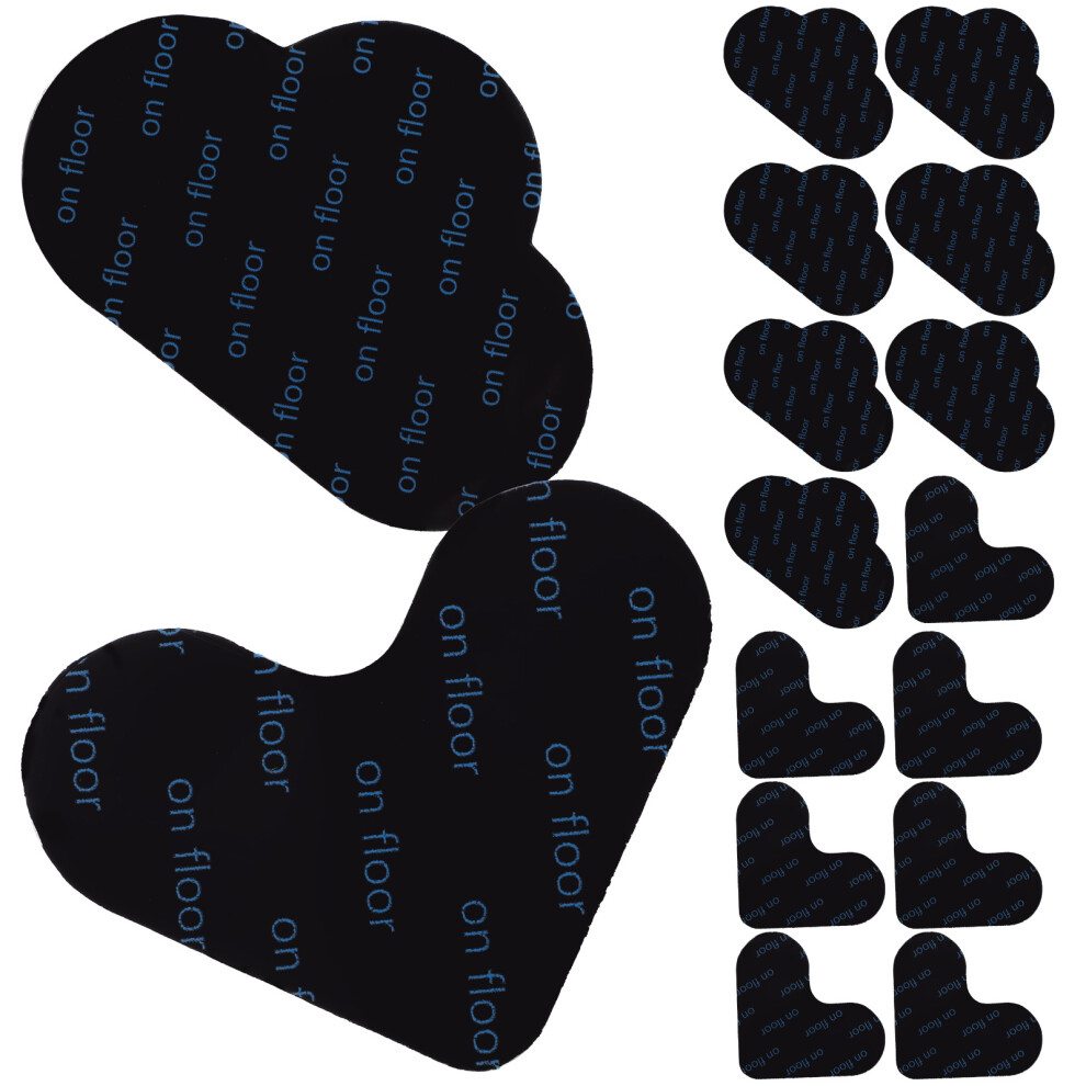 64Pcs Pu Pads Heart Cloud Shape For Hardwood Tiles 373456996228