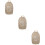 3Pcs Beige Utensils Storage Bag Cloth Picnic Tableware Pouch 11