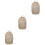 3Pcs Beige Utensils Storage Bag Cloth Picnic Tableware Pouch 7
