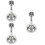 3Pcs ABS Wall Shower Head Mount Silver Small Hand Shower Holder 9
