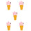 5Pcs Multi-Function Pink PVC Fake Ice Cream Cone Toys 9