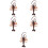 5Pcs Lifelike Plastic Shrimp Models for Decoration Light Brown Display 9