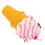 5Pcs Multi-Function Pink PVC Fake Ice Cream Cone Toys 3