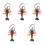 5Pcs Lifelike Plastic Shrimp Models for Decoration Light Brown Display 5