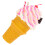 5Pcs Multi-Function Pink PVC Fake Ice Cream Cone Toys 2