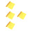 4Pcs Pet Yellow Color for Photography Light Diffuser 4