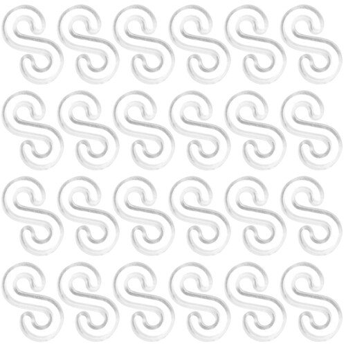 2500Pcs White Rubber Band Clips for Bracelets with Hooks and Clasps 1