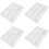 4Pcs White Plastic Multi-Function Cutlery Organizer Utensil Holder 7