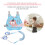 2Sets Toddler Leash Backpack Harness Blue Detachable Reflective Safety 7