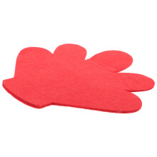 3Pcs Bright Red Plush Finger Hand Sports Cheer Prop Party Favor