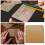 100Pcs Green Kraft Paper Envelopes Simple Packing for Office 8