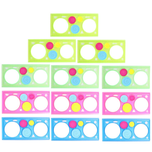 36Pcs Kids Painting Stencils Assorted Color Plastic Templates 1