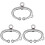 3Pcs Stainless Steel Cattle Nose Ring Plier Silver Smooth Surface Farm 4