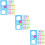 36Pcs Kids Painting Stencils Assorted Color Plastic Templates 11