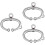 3Pcs Stainless Steel Cattle Nose Ring Plier Silver Smooth Surface Farm 8