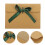 100Pcs Green Kraft Paper Envelopes Simple Packing for Office 4