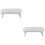 2Pcs Nail Hand Rest Cushion White Plastic Manicure Pillow 8