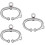 3Pcs Stainless Steel Cattle Nose Ring Plier Silver Smooth Surface Farm 9
