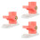 3Pcs Portable Pink Dumpling Skin Press Reusable Manual Dough Maker 8