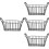 4Pcs Vintage Iron Wire Basket Black for Fruit Bread and Snack Storage 6