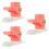 3Pcs Portable Pink Dumpling Skin Press Reusable Manual Dough Maker 9