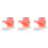 3Pcs Portable Pink Dumpling Skin Press Reusable Manual Dough Maker 6