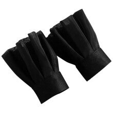 5Pairs Black Decorative Fake Wrist Sleeves Chiffon Cuffs for Parties