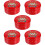 5Pcs Multi Color Tinplate Candy and Cookie Storage Boxes with Lid 10