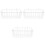 3Pcs White Iron Wire Storage Bunny Feeder Racks for Home Cage Use 6
