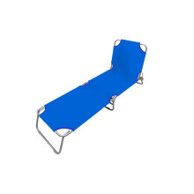 Chaise Longue Pieghevole Blu Forte | Chaise Longue da Giardino Esterno 187 x 24 x 55 cm | Sedie Lunghe Pieghevoli Esterno - Marbueno