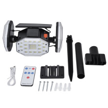 Solcelledrevet vegglampe 164 LED 2000 lm IP65 Hage