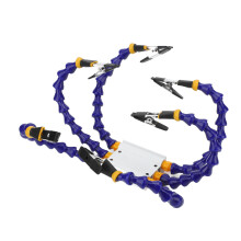 Löthilfe Hände ABS Flexibles Arm Aluminiumbasis 6 Stück Dritte-Hand-Werkzeug