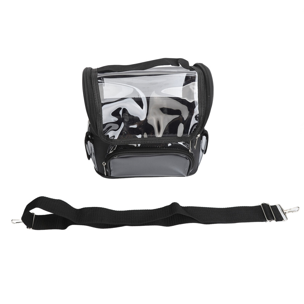 180 Degree Large Opening Design Makeup Bag Transparent TPU Material Waterproof Fabric Multi-functional Cosmetic Organizer with Stand-up Makeup Cup an