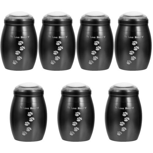 7Stk Haustierurne Glänzend Haltbar Erinnerungsurne 2