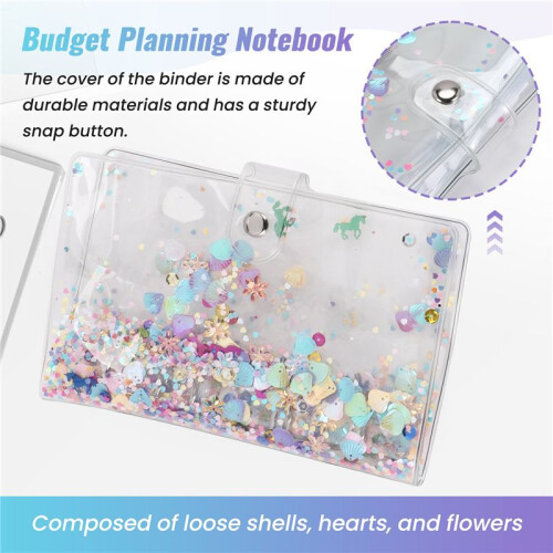 A6 Binder,Budget Binder,Used for Budgeting,Budget Planning Notepad, Cash Envelope Binder,  with Budget Envelope 2