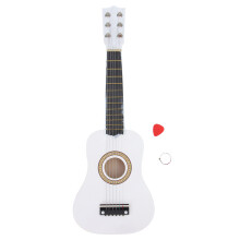 2Stk Weiße Kindergitarre Akustisch 21 Zoll Anfänger Musik Instrument
