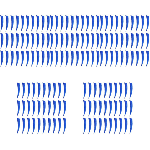 150Stk Blaue Pfeilfedern Pfeilbogen Zubehör 2