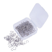 300Pcs Durable Silver S Shaped Clasp for DIY Bracelet and Necklace