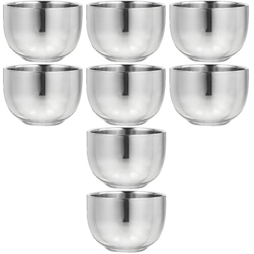 8Stk Rasier Schale Männer Aus Silber Elegant Und Robust 2