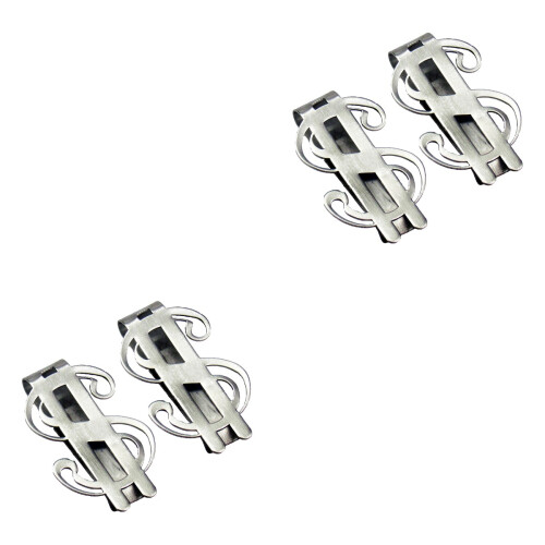 4Stk Geldclip Silber, Robust Leicht Für Männer 2