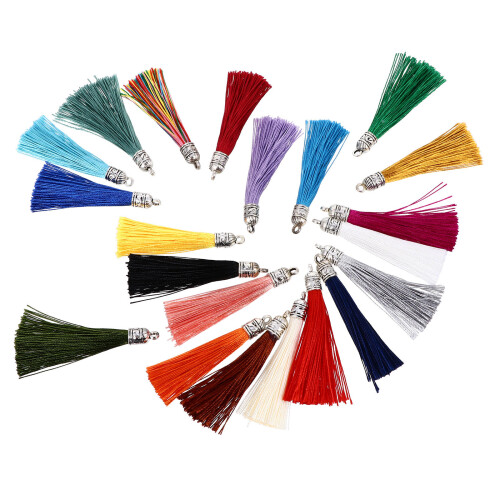 100Stk Handgemachte Tassel Anhänger DIY Craft Schmuck