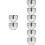 8Stk Rasier Schale Männer Aus Silber Elegant Und Robust 6