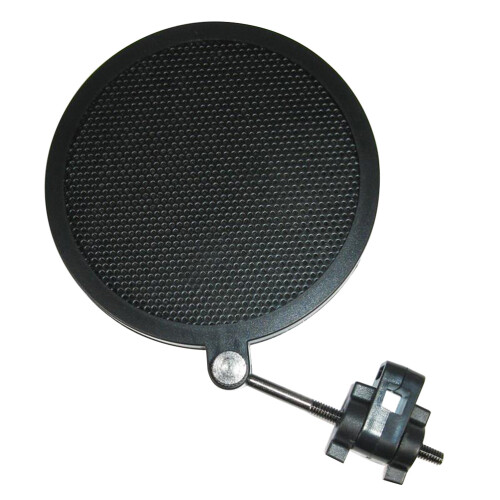 2Stk Doppelnetz Mikrofonfilter Windschutz Schwarz Für Studio