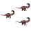 3Stk Apatosaurus Dinosaurier Modell Sichere Langlebige Deko 6